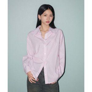 CITYBREEZE WOMAN 코튼 스트라이프 베이직 셔츠 PINK CTG3WS03PK 1334509