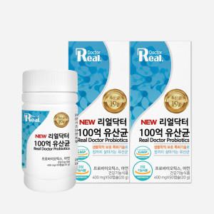 (리얼닥터) 100억 유산균 400mg x 50캡슐 2개 (100일분)