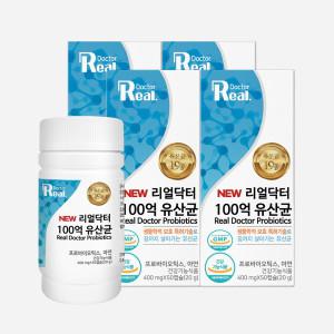 (리얼닥터) 100억 유산균 400mg x 50캡슐 4개 (200일분)