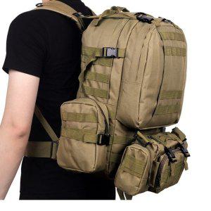 [기타]600D MOLLE 50리터 4IN1 밀리터리배낭(진베이지)