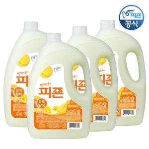 피죤 섬유유연제(3100ml x 4개-옐로) 일반드럼 겸용