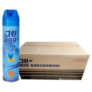 일명제약 그린세이프 킬라에프에어졸 레몬향 400ml  x 40개(1BOX) 모기약 파리약 벌레 퇴치 캠핑 차박 스프레이