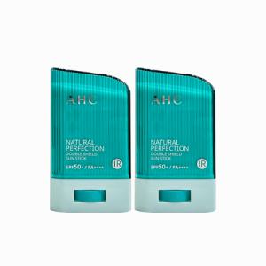 AHC 내추럴 퍼펙션 더블 쉴드 선스틱 (초록색) 22g (SPF50+) 2개