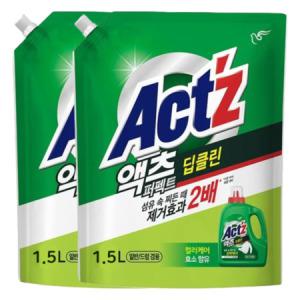 피죤 액츠 퍼펙트 딥클린 겸용 리필 1.5L+1.5L