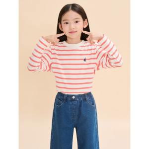 [BEANPOLE KIDS] [BEANPOLE KIDS] [Essential] 스트라이프 티셔츠  오렌지 (BI4741UE38) (BI4741UE38)