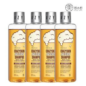 맥주효모 샴푸 300g (4개) + 여행용 파우치 12매