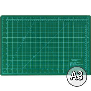 커팅매트 A3(450x300) 데스크 방안 컷팅 매트 고무판 녹색 책상 깔판 불투명