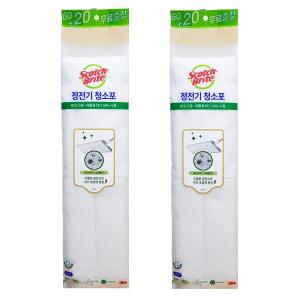 3M 스카치브라이트 정전기 청소포 대형 리필 80매 x 2개