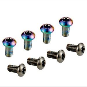 호환 M5x10mm 디스크 브레이크 로터 볼트 T25 스테인레스 스틸 자전거 부품 MTB 산악 나사 12PCS 여섯 손톱