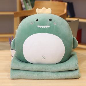 므뮤 인형 쿠션 + 투인원 회사 학생 무릎 담요 A2 혼합색상 쿠션(38cm) 담요(1.7 x 1m)