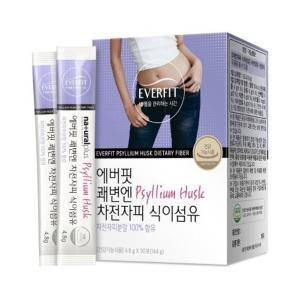 (NEW) 에버핏 쾌변엔 차전자피 식이섬유 4.4g x 30포 x3개