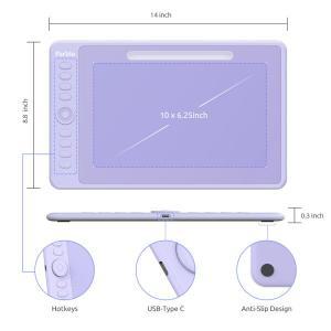 판타블렛 드로잉 그림 패드 Parblo Intangbo M 10x6.25 인치 디지털 태블릿 그래픽 태블릿, OSU 게임 그리