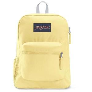 JanSport Cross Town 백팩 페일 바나나 432 x 318 152cm17 125 6인치  메인 수납공간 1개가 있는 심플한 책