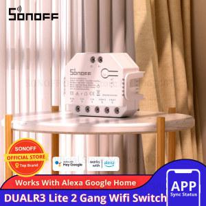 Sonoff 듀얼 2CH Wifi 스위치 조명 제어 원격 두 장치 스마트 무선 alexa와 함께 작동