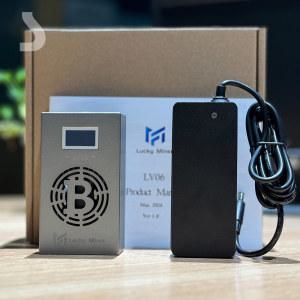 럭키 마이너 LV06 BTC 솔로 채굴기 와이파이 2 4G SHA 256 500GH/S BM1366 Asic 칩 암호화 복권 기계 사일런트 채굴기