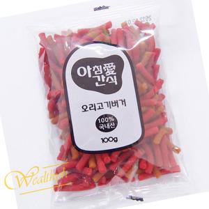 WH 아침애 모이스쳐 저알러지 오리버거 100G 개간식 애견껌간식 강아지개껌