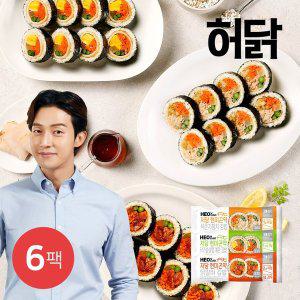 [허닭] 허닭FIT 저당 현미곤약 김밥 220g 3종 6팩