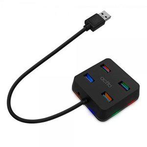 엑토 LED USB 3.0 4포트 무전원 멀티허브 HUB-38_WFDA696