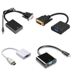 VGA(RGB) to HDMI컨버터 DVI to HDMI VGA변환젠더 마이크로