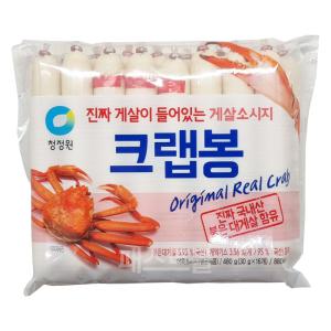 청정원 게살소시지 크랩봉(30g X 16개입) 480g