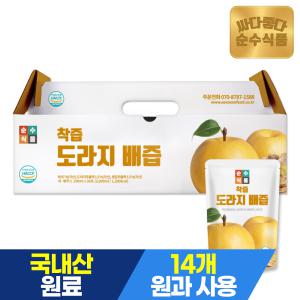 순수식품 착즙 도라지배즙 1박스(30포x100ml) 어린이 유아 배도라지즙