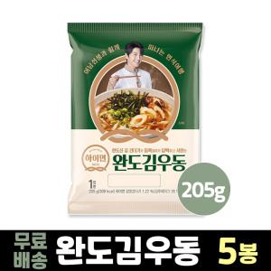 (무.배) 삼립 하이면 완도김우동 205g x 5봉