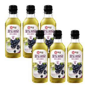 [CJ] 백설 포도씨유 500ML*6개