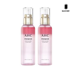 AHC 프리미어 로즈 더블 글로우 미스트 100ml x2 + 시즌12 1ml 2매