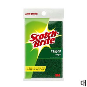 3M 주방 스카치브라이트 다목적 수세미 대형 1개입