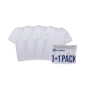 [폴햄](천안아산점) 순면 기본 무지 반팔 티셔츠 3+1PACK PHE5TR3900