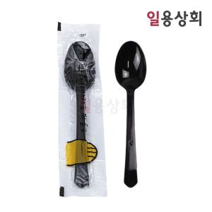 일회용 숟가락 CI 176mm 곰 줄줄이 개별포장 100개