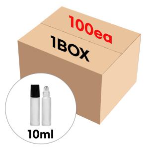 롤온 향수용기 공병 블랙 뚜껑 두꺼운 반투명 10ml 도톰한 (1BOX 100개)