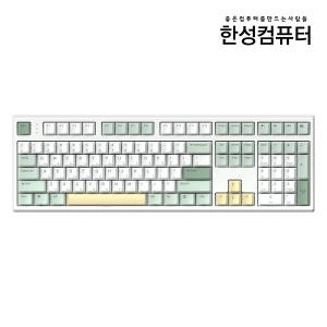 한성컴퓨터 GK787SE OfficeMaster 기계식 뽀송 (말차 크림, 38g)