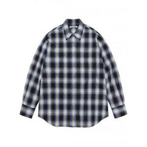 VIVASTUDIO SNAP FLANNEL SHIRTS BLUE