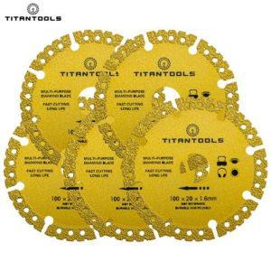 그라인더날 다이아몬드날 5pcs 콘크리트 금속 철근커팅 앵글 그라인더 절단 휠 타이탄툴스