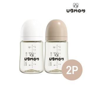 [보리보리/유비맘]유비맘 NEW PPSU 노꼭지 젖병 200ml 1+1