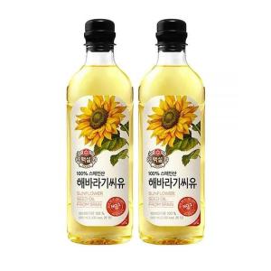 백설 해바라기씨유 900ml 2개