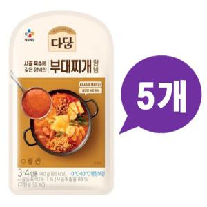 CJ 다담 부대찌개양념 140g x5개 찌개 양념장