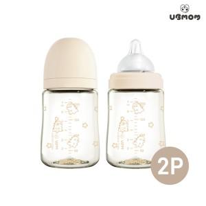 [보리보리/유비맘]유비맘 2024년 용띠 에디션 PPSU 젖병 200ml 1+1(꼭지포함)