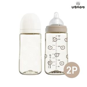 [보리보리/유비맘]유비맘 NEW PPSU 디자인 아기 젖병 280ml 1+1(꼭지포함)