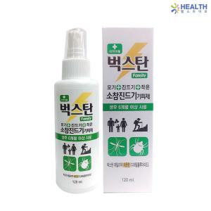 벅스탄 해충 기피제 120ml 레몬향 / 진드기 모기 벌레 기피 퇴치 야외활동 H