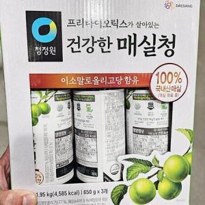 청정원 건강한 매실청 650g x 3개입