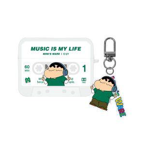 MINI'S WARE Crayon Shin-Chan Cassette Airpodspro 1/2 Case_Music 210612