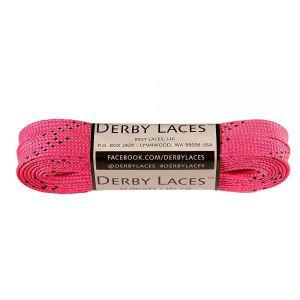 Derby Laces 롤러 더비 하키 및 아이스 스케이트 부츠용 핫핑크 182.9cm72인치 왁스 레이스 핫템 잇템