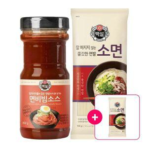 [본사직영][가성비 비빔면]백설 면비빔용소스 890g+소면(1+1봉)세트