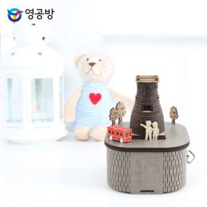 [오너클랜]영공방 DIY 회전우드 오르골경주 첨성대 (YM970)