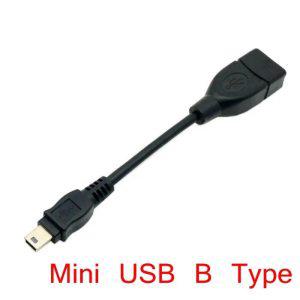 USB 20 미니 5Pin B 유형 남성 USB 여성 OTG 호스트에 이동 케이블 10cm GPS 01m 10cm 짧은 케이블 블랙