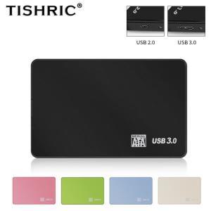 TISHRIC-외장 HD 케이스 2.5 SSD 외장 하드 드라이브 박스 인클로저 6Gbps 10TB SATA to USB 3.0 디스크 어