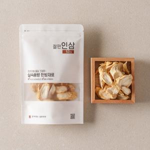 국산 뇌두제거 백삼절편 50g 말린 건인삼 건조 인삼차 삼계탕 꿀절임 재료 편삼