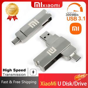 샤오미 USB 플래시 드라이브 고속 전화 컴퓨터 인터페이스 이중 사용 1TB 2TB 펜 C타입 메모리 OTG 2 in